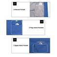 thumbnail image 6 of Men's Waterproof Cycling Vests with Hood, Lightweight Reflective Stretch Sleeveless Vest for Cycling, Running, Camping (M, Blue), 6 of 7