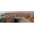 thumbnail image 2 of Kaveney, Wendy 24x11 Black Ornate Wood Framed with Double Matting Museum Art Print Titled - Italy, Venice Looking down on San Marco Square, 2 of 4