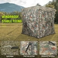 thumbnail image 4 of Rhino Valley Hunting Blind 360° See Through, 2-3 Person Pop Up Ground Blinds with Carrying Bag, Portable Resilient Hunting Tent with Silent Magnetic Door & Sliding Windows for Deer Turkey Hunting, 4 of 7
