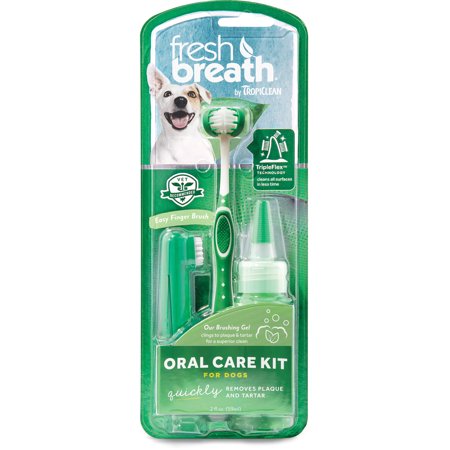 UPC: 0645095001299 | TropiClean Fresh Breath Oral Care Kit for Large Dogs