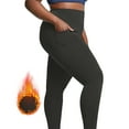 thumbnail image 3 of Admvng Yoga Pants Women Solid Plus with Pocket Elastic High Waist Leggings, Size XL-5XL, 3 of 6