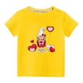 thumbnail image 2 of Wavsuf Kids T-Shirts for Boys Printed Crew Neck Casual Summer Yellow Shirts Size 7-8 Years, 2 of 6