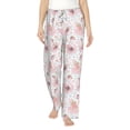thumbnail image 2 of Lsque Swan And Flowers Print Women's Pajama Pants, Lounge Pant - Comfortable Home Wear,Elastic Waistband, Stylish Design-Medium, 2 of 9