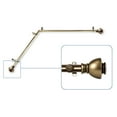 thumbnail image 2 of Aria Corner Window Curtain Rod 13/16 inch dia. 28-48" - Antique Brass, 2 of 3