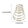 thumbnail image 2 of WESIEVYA Ressorts de Broche de Roue de Vélo 24 Pcs Petits Ressorts en Acier Inoxydable pour Cyclistes 0.6*0.5 Po, 2 of 7
