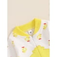 thumbnail image 6 of Suealasg Newborn Infant Baby Boy Girl Animal Romper 3 6 Months  Long Sleeve Round Neck Duck Full Length Jumpsuit Hat One Piece Bodysuit Outfits, 6 of 8
