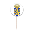 thumbnail image 1 of nederlands eu national emblem Toothpick Flags Round Labels Party Decoration, 1 of 3