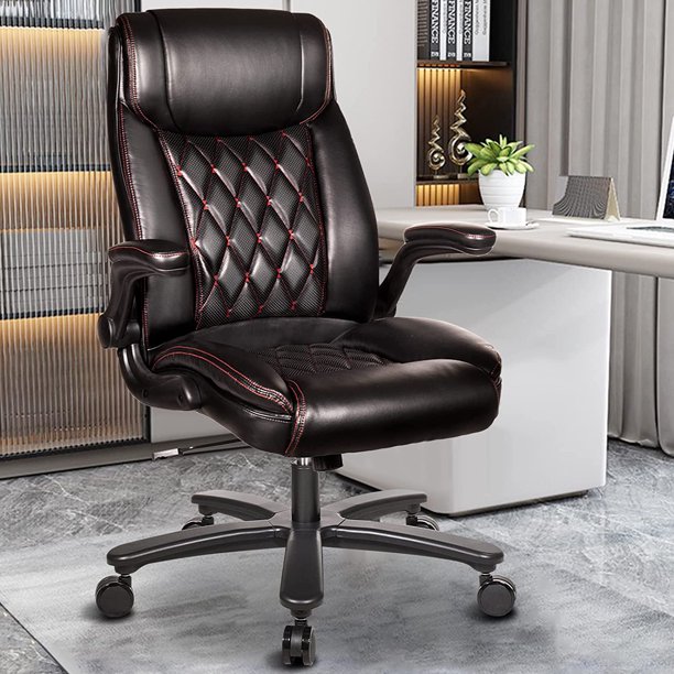 Homezeer Leather Executive Office Chair, High Back Desk Chairs Office