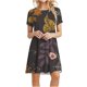thumbnail image 1 of Vestidos estampados de playa con cuello redondo y manga corta informales de moda de verano para mujer Pompotops ghjkhdj14098, 1 of 9