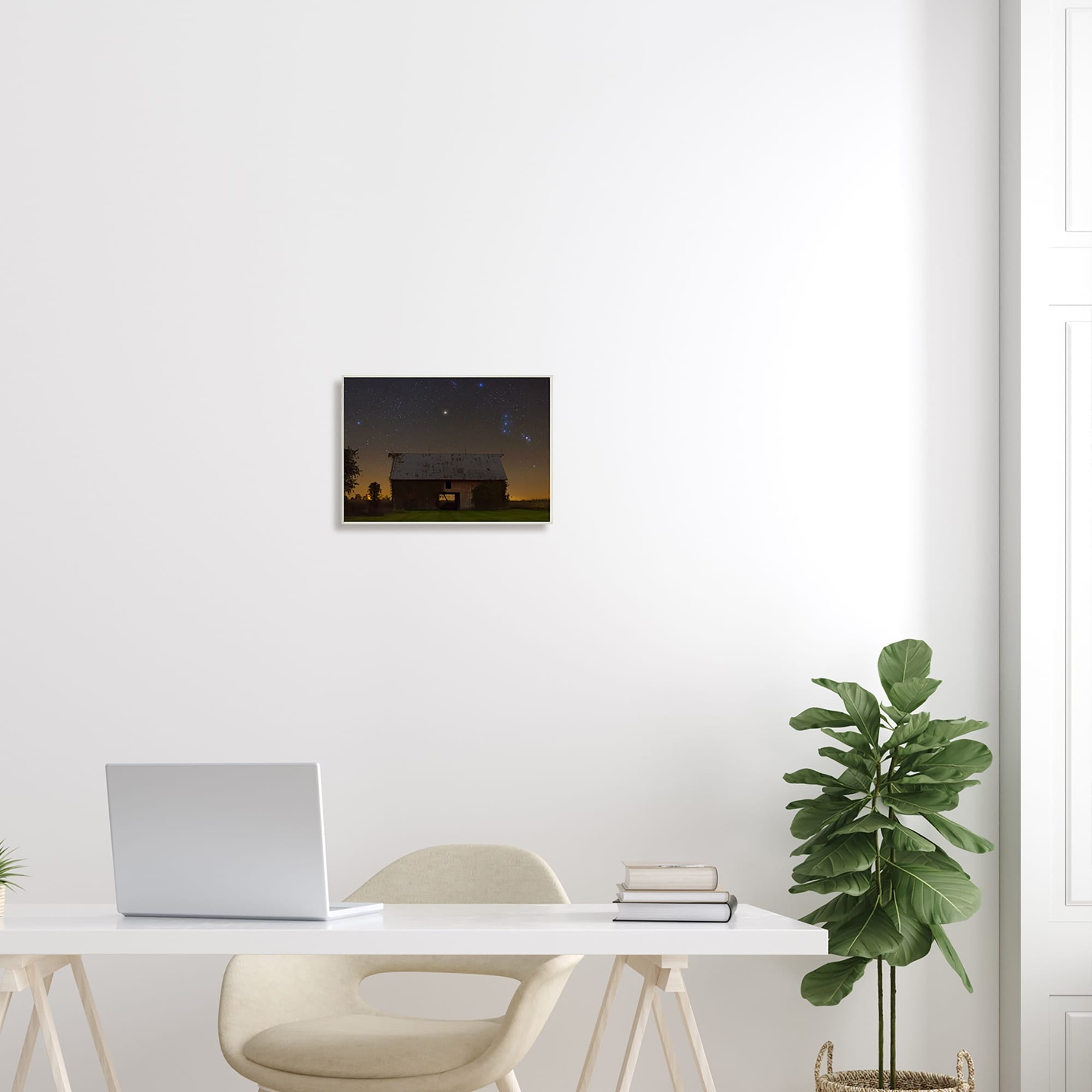 Stupell Industries Luminous Stars Shining Nighttime Constellations Quiet Cabin Photograph Unframed Art Print Wall Art, Design by Royce Bair