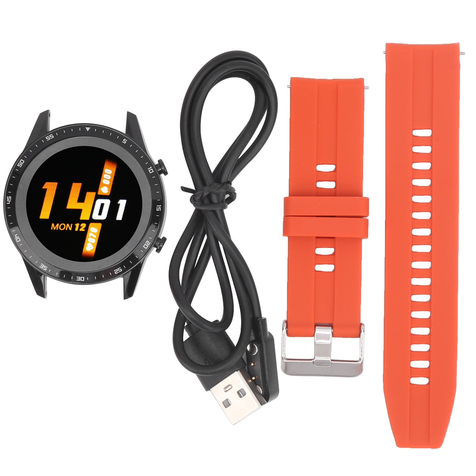 T80 Smart Bluetooth Calling Watch Fitness Monitoring Waterproof Sports Bracelet for Android IOSOrange