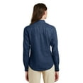 thumbnail image 2 of Port & Company LSP10 Dress Shirt Womens Long Sleeve Value Denim Shirt, 2 of 2