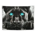 thumbnail image 5 of Autua Black Panther Blue Eyes Tapestry Wall Hanging Unique Style Home Wall Decor Art for Living Room Bedroom Apartment Farmhouse Dorm 40x60inch, 5 of 6