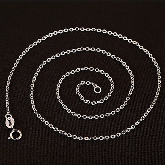 Colgante de clavícula con cadena en forma de O brillante de plata esterlina con cadena de cola extendida Cadena cruzada brillante de moda