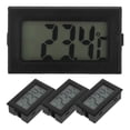 thumbnail image 1 of OUNONA 4Pcs Black Digital Temperature Gauge with Compact Design for Home Reptile Room and Greenhouse Use, 1 of 7