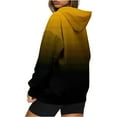 thumbnail image 5 of Timoontee Savings Fashion Ombre Tie Dye Hoodies for Teen Girls, Womens Casual Long Sleeve Hooded Pullover Gradient Baggy Sweatshirts Yellow 12, 5 of 7