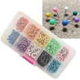 thumbnail image 3 of 600pcs Multi-color Push Round Head Map Tacks for Maps Calendar Whiteboard Fabric Making (Ten Colors), 3 of 5