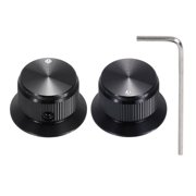 Uxcell Aluminium Potentiometer Knobs Volume Tone Control Top Hat Knob for Guitar Instruments Audio Mixer Amplifier 2