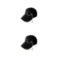 thumbnail image 1 of maskred Cotton Baseball Cap With Quick-drying Technology Say Goodbye To Sweat Ring Black 2Set, 1 of 6
