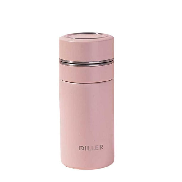 Aspiradora de acero inoxidable Advancent portátil antideslizante boca ancha 280ml rosa