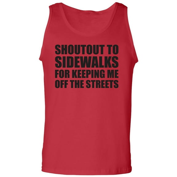 Shoutout To Sidewalks Adult Tank Top