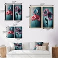 thumbnail image 4 of Designart "Vivid Pink and Blue Gerbera Daisy I" Gerbera Framed Wall Art Set Of 2 - Pink Floral Frame Gallery Set For Office Decor, 4 of 7