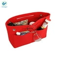 thumbnail image 4 of Deago Portable Purse Handbag Organizer Felt Makeup Cosmetic Storage Pouch Insert Liner Bag in Bag, 4 of 8