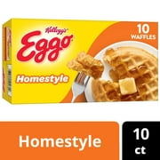 Eggo Homestyle Original Waffles, Frozen Breakfast, 12.3 oz, 10 Count, Regular