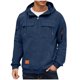 thumbnail image 2 of pstuiky camisetas de manga larga para hombre, Sudadera con capucha, cremallera de un cuarto y múltiples bolsillos de manga larga de color liso para hombre Tops de talla grande para hombre xxl, 2 of 4
