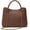 Dark Brown, variant on Women's Woven Small Tote Bag, Soft Texture Top-Handle Satchel with -Tone Clasp