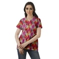 thumbnail image 2 of Moomaya Womens Wrap Style Shirt Tunic Cotton Casual Button Down Classic Collar Top, 2 of 6