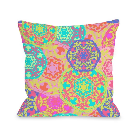 Coachella - Multi 16x16 Pillow by OBC