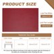 thumbnail image 2 of Mantel ajustado Uxcell con borde elástico, mantel rectangular de PU estirable, impermeable y estirable para mesas de 24 x 47 pulgadas, interior y exterior, restaurante, fiesta, rojo oscuro, 2 of 6