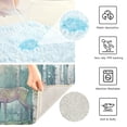 thumbnail image 3 of Yayeee Bath Rug for Bathroom Floor Non Slip Rectangle Fluffy Soft Absorbent Mat, 16"x24", Night Deer, 3 of 7
