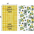 thumbnail image 2 of Watercolor Lemon Olive Kitchen Dish Towel 18 x 26 Inch Set of 2, Spring Summer Yellow Lemon Tea Towels Dish Cloth for Cooking Baking, 2 of 6