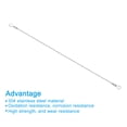 thumbnail image 4 of Stainless Steel Lanyard Cable with Eyelets 0.06" x 12" 1.5mm x 30cm Lock Security Wire Rope with Screws, 6 Pack, 4 of 6