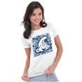 thumbnail image 4 of Retro Smurf Cool 90s Graffiti Vibes Women's Plus Size Shirt Brisco Brands 2X, 4 of 5