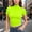 11-Fluorescent Green, variant on Women's Mock Neck Short Sleeve T-Shirt Slim Fit Stretchy Breathable Basic Layering Fitted Casual Tee Top 17-Orange XL