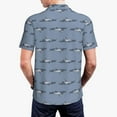 thumbnail image 5 of Vsdgher Cute Whale Print Men's Short Sleeve Stretch Polo Shirt, Moisture-Wicking Performance Polo Shirt, 5 of 8