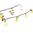 thumbnail image 3 of Cadena de luces para interiores de 11 yardas de largo con forma de estrella y luna, 8 modos, luces LED de alambre de fácil control para fiestas de cafetería navideñas, 3 of 10