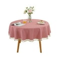 thumbnail image 1 of FeiraDeVaidade 1Pc 120Cm/150Cm Polyester Cotton Tassel Tablecloth Plaid  Tablecloth Red Lattice Table Map Cloth Cover, 1 of 7