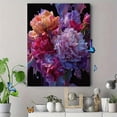 thumbnail image 4 of Vibrant Floral Textured Canvas Print Wall Art for Living Room Bedroom Dining Room Office Kitchen Hallway Entryway Bathroom, 4 of 8