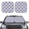 thumbnail image 2 of Fotbe Donut with the USA Fag Juego de 2 Piezas de Parasoles para Parabrisas | Bloqueador Solar para Auto | Accesorios Plegables para Protección Solar Interior-Medium, 2 of 6