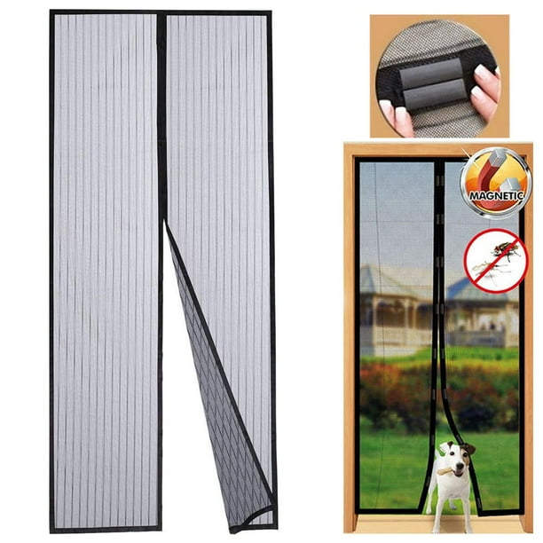 Screen Door Self Sealing Heavy Duty Hands Free Bugs Out Pet
