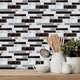 thumbnail image 4 of Azulejos Adhesivos para Cocina o Baño Ladrillo Blanco Negro 27pcs, 4 of 5