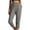 Dark Gray, variant on Lindreshi Womens Capris with Pockets Cotton Womens Solid Color Comfortable Elastic Waist Casual Trousers with Pocket