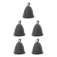 thumbnail image 2 of Advancent Mujer Gorro de baño Fieltro Absorbente de agua Colgando Salón Spa Viaje Baño Baño Sauna Sombrero Cabeza para damas femeninas Gris Type2 NO2, 2 of 6