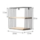 thumbnail image 2 of Estantes flotantes Estantes colgantes montados en la pared para decoración de paredes, almacenamiento | Soporte de metal y estante de pared de madera para sala de estar, dormitorio, baño, cocina, 2 of 5