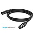 thumbnail image 2 of Amdohai 2M/6.6ft XLR Cable DMX Stage Light Cable 3-Pin, 2 of 8