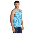 thumbnail image 4 of Port & Company Men's Tie-Dye Sleeveless Tank Top Turquoise X-Large, 4 of 4